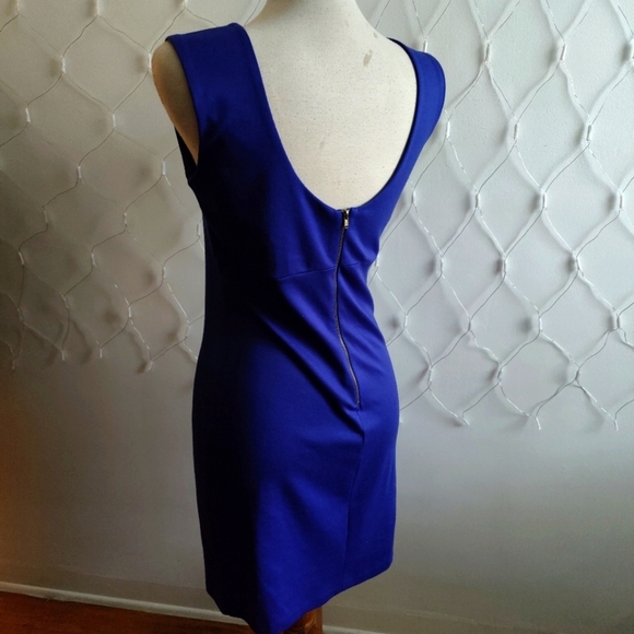 Sleeveless Dress / Career / Royal Blue / Size Medium - Picture 3 of 5
